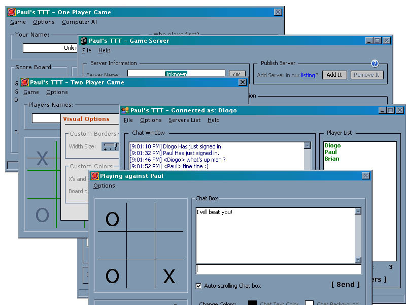 Paul's TicTacToe Screenshot